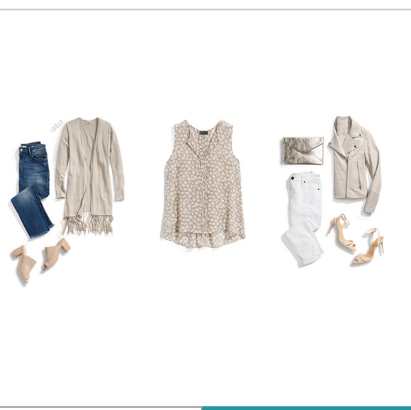 StitchFix Piece!! BOBEAUKeaton Split Neck Blouse - Picture 1 of 4